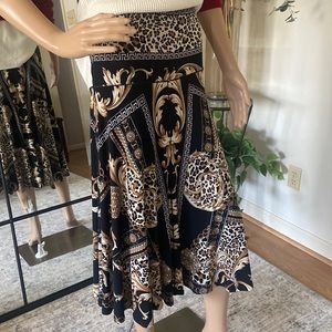 Eva Varro DOUBLE WAISTBAND BOOT 4 PANEL SCARF SKIRT